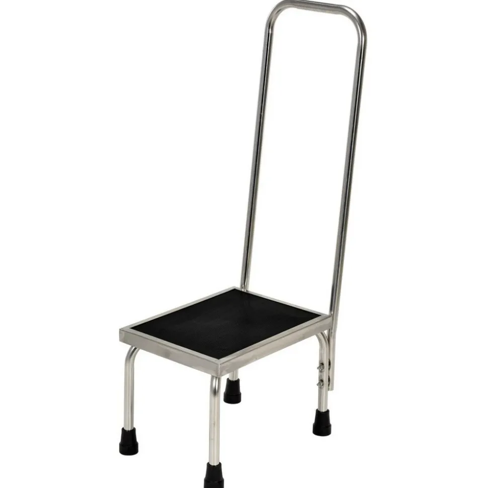 Stainless Steel Foot Stool: 11-1/4 In. x 15 In. x 11 In. 250 Lb. Capacity Silver