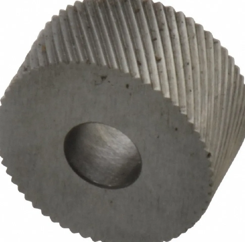 Standard Knurl Wheel: 3/4" Dia, 90 ° Tooth Angle, 30 TPI, Diagonal, High Speed Steel