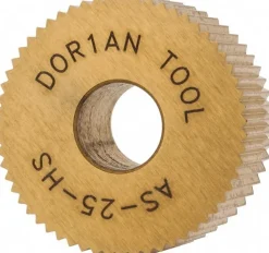 Standard Knurl Wheel: 3/4" Dia, 90 ° Tooth Angle, 25 TPI, Straight, High Speed Steel
