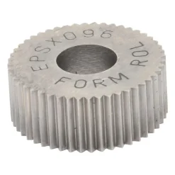 Standard Knurl Wheel: 1/2" Dia, 80 ° Tooth Angle, Straight, Cobalt