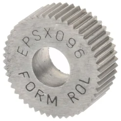 Standard Knurl Wheel: 1/2" Dia, 80 ° Tooth Angle, Straight, Cobalt