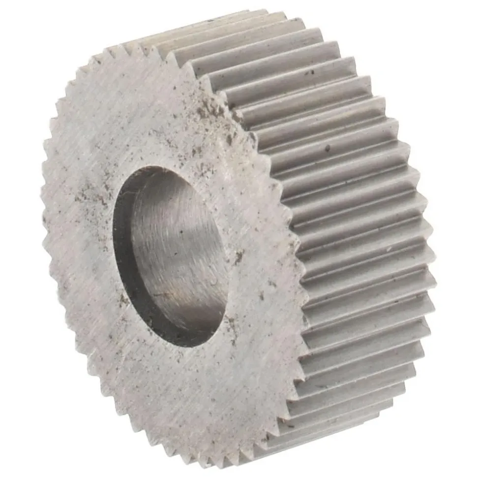 Standard Knurl Wheel: 1/2" Dia, 80 ° Tooth Angle, Straight, Cobalt