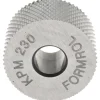 Standard Knurl Wheel: 3/4" Dia, 90 ° Tooth Angle, 30 TPI, Diamond, High Speed Steel