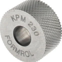 Standard Knurl Wheel: 3/4" Dia, 90 ° Tooth Angle, 30 TPI, Diamond, High Speed Steel