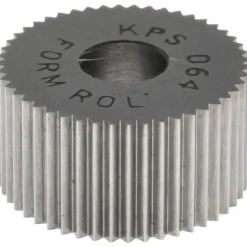 Standard Knurl Wheel: 3/4" Dia, 80 ° Tooth Angle, Straight, High Speed Steel
