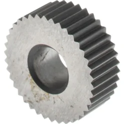 Standard Knurl Wheel: 1/2" Dia, 90 ° Tooth Angle, 25 TPI, Straight, High Speed Steel
