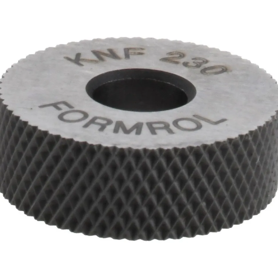 Standard Knurl Wheel: 3/4" Dia, 90 ° Tooth Angle, 30 TPI, Diamond, High Speed Steel