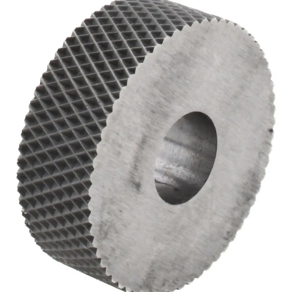 Standard Knurl Wheel: 3/4" Dia, 90 ° Tooth Angle, 30 TPI, Diamond, High Speed Steel