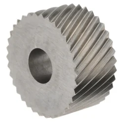 Standard Knurl Wheel: 3/4" Dia, 90 ° Tooth Angle, 14 TPI, Diagonal, High Speed Steel