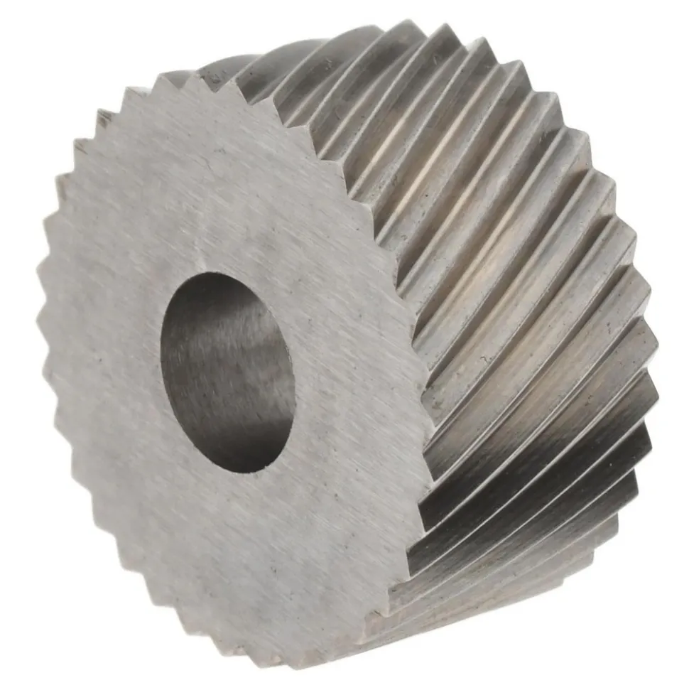 Standard Knurl Wheel: 3/4" Dia, 90 ° Tooth Angle, 14 TPI, Diagonal, High Speed Steel