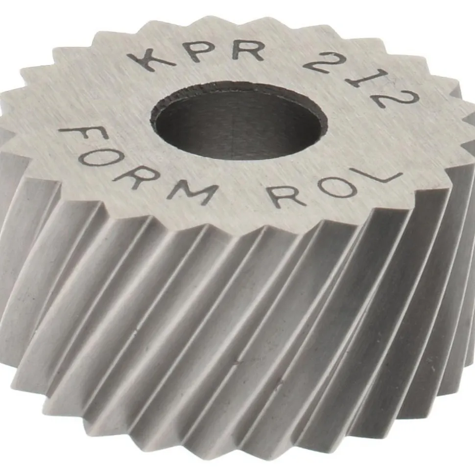 Standard Knurl Wheel: 3/4" Dia, 90 ° Tooth Angle, 12 TPI, Diagonal, High Speed Steel