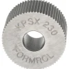 Standard Knurl Wheel: 3/4" Dia, 90 ° Tooth Angle, 30 TPI, Straight, Cobalt