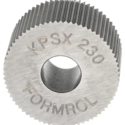 Standard Knurl Wheel: 3/4" Dia, 90 ° Tooth Angle, 30 TPI, Straight, Cobalt