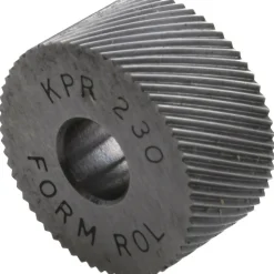 Standard Knurl Wheel: 3/4" Dia, 90 ° Tooth Angle, 30 TPI, Diagonal, High Speed Steel