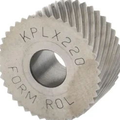 Standard Knurl Wheel: 3/4" Dia, 90 ° Tooth Angle, 20 TPI, Diagonal, Cobalt