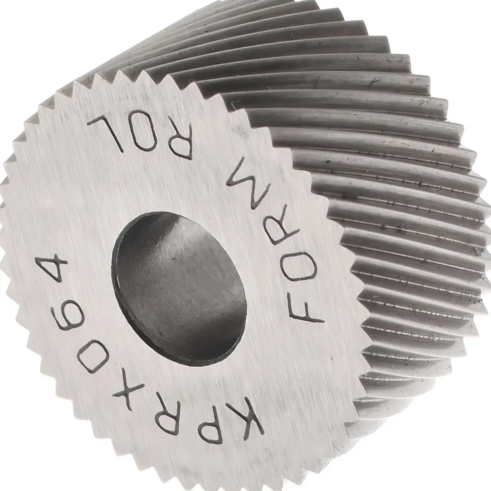 Standard Knurl Wheel: 3/4" Dia, 80 ° Tooth Angle, Diagonal, Cobalt