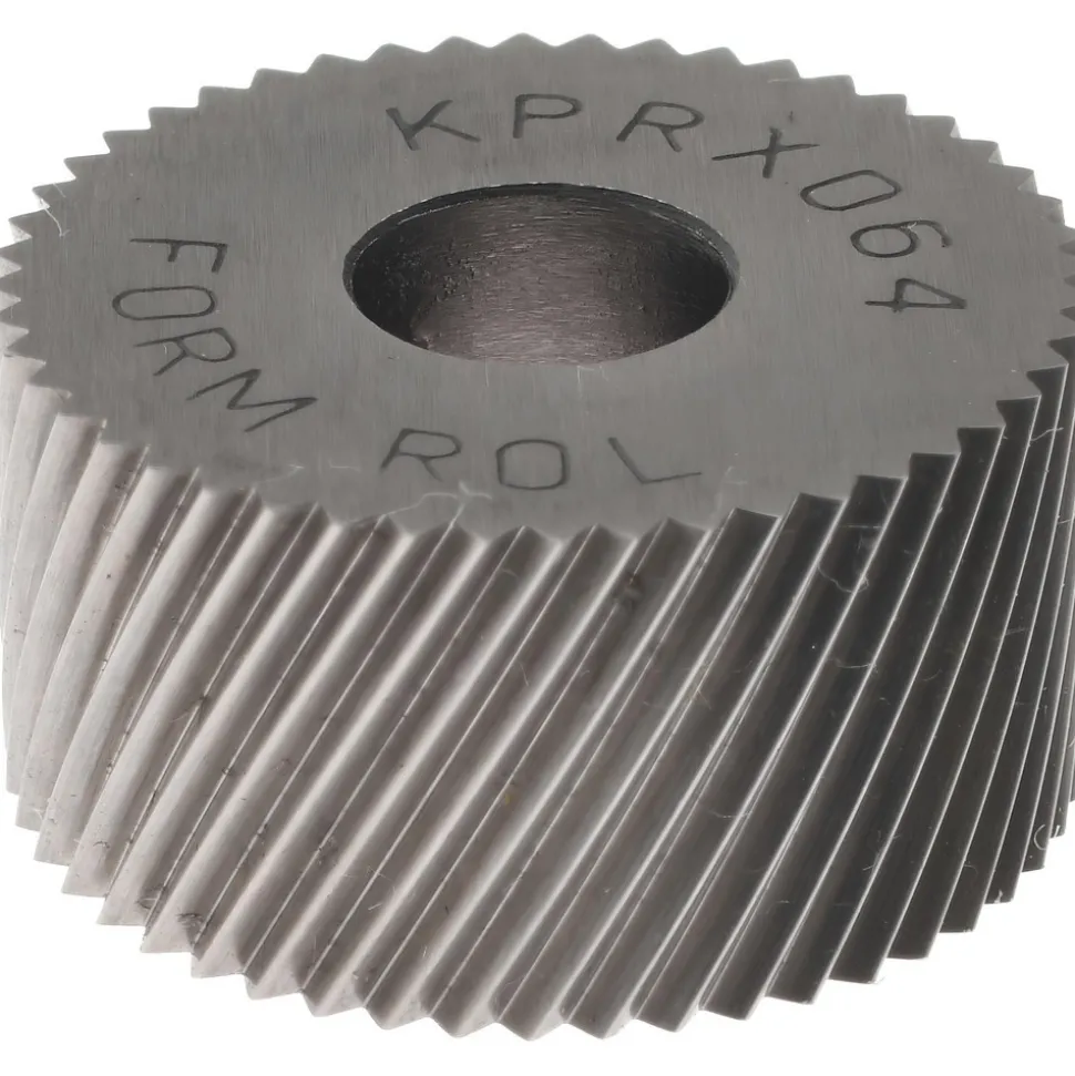 Standard Knurl Wheel: 3/4" Dia, 80 ° Tooth Angle, Diagonal, Cobalt
