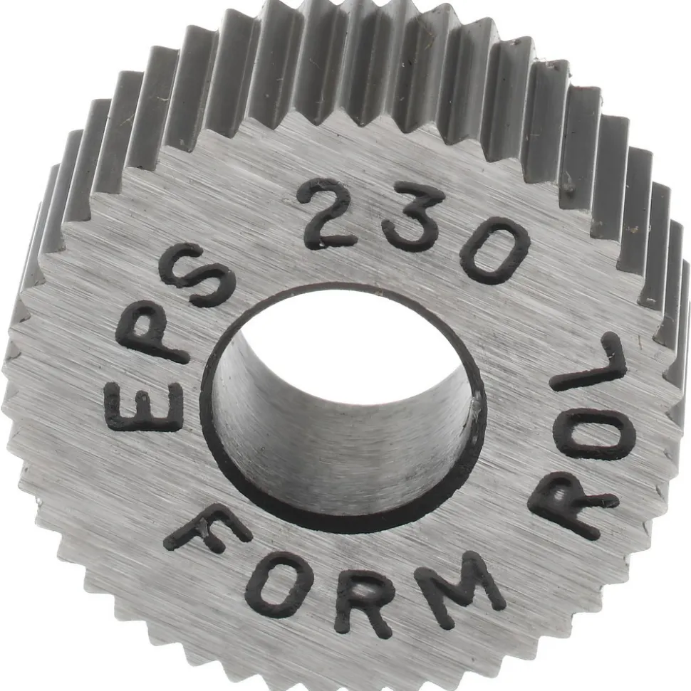 Standard Knurl Wheel: 1/2" Dia, 90 ° Tooth Angle, 30 TPI, Straight, High Speed Steel