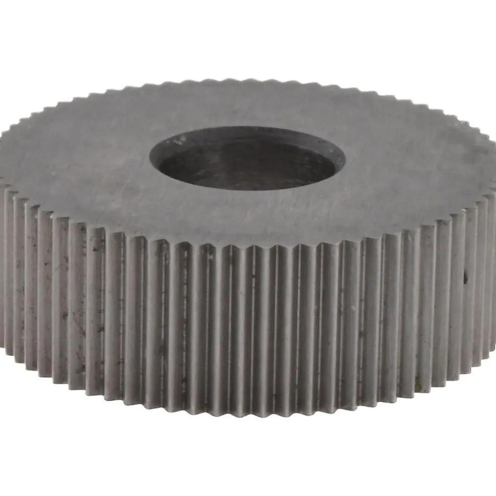 Standard Knurl Wheel: 3/4" Dia, 80 ° Tooth Angle, Straight, Cobalt