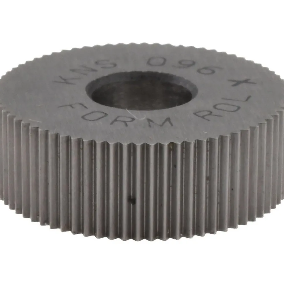 Standard Knurl Wheel: 3/4" Dia, 80 ° Tooth Angle, Straight, Cobalt