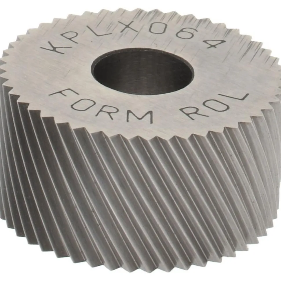 Standard Knurl Wheel: 3/4" Dia, 80 ° Tooth Angle, Diagonal, Cobalt