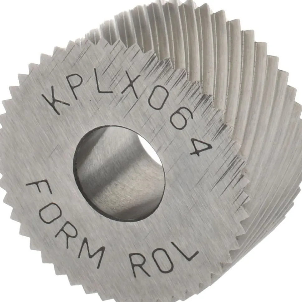 Standard Knurl Wheel: 3/4" Dia, 80 ° Tooth Angle, Diagonal, Cobalt
