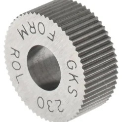 Standard Knurl Wheel: 5/8" Dia, 90 ° Tooth Angle, 30 TPI, Straight, High Speed Steel