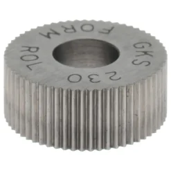 Standard Knurl Wheel: 5/8" Dia, 90 ° Tooth Angle, 30 TPI, Straight, High Speed Steel