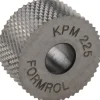 Standard Knurl Wheel: 3/4" Dia, 90 ° Tooth Angle, 25 TPI, Diamond, High Speed Steel