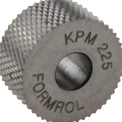 Standard Knurl Wheel: 3/4" Dia, 90 ° Tooth Angle, 25 TPI, Diamond, High Speed Steel