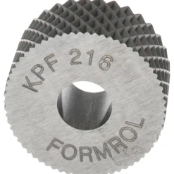 Standard Knurl Wheel: 3/4" Dia, 90 ° Tooth Angle, 16 TPI, Diamond, High Speed Steel