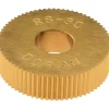 Standard Knurl Wheel: 3/4" Dia, 90 ° Tooth Angle, 30 TPI, Straight, High Speed Steel