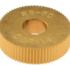 Standard Knurl Wheel: 3/4" Dia, 90 ° Tooth Angle, 30 TPI, Straight, High Speed Steel