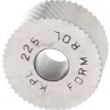 Standard Knurl Wheel: 3/4" Dia, 90 ° Tooth Angle, 25 TPI, Diagonal, High Speed Steel