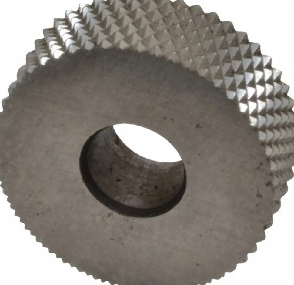 Standard Knurl Wheel: 3/4" Dia, 90 ° Tooth Angle, 25 TPI, Diamond, High Speed Steel