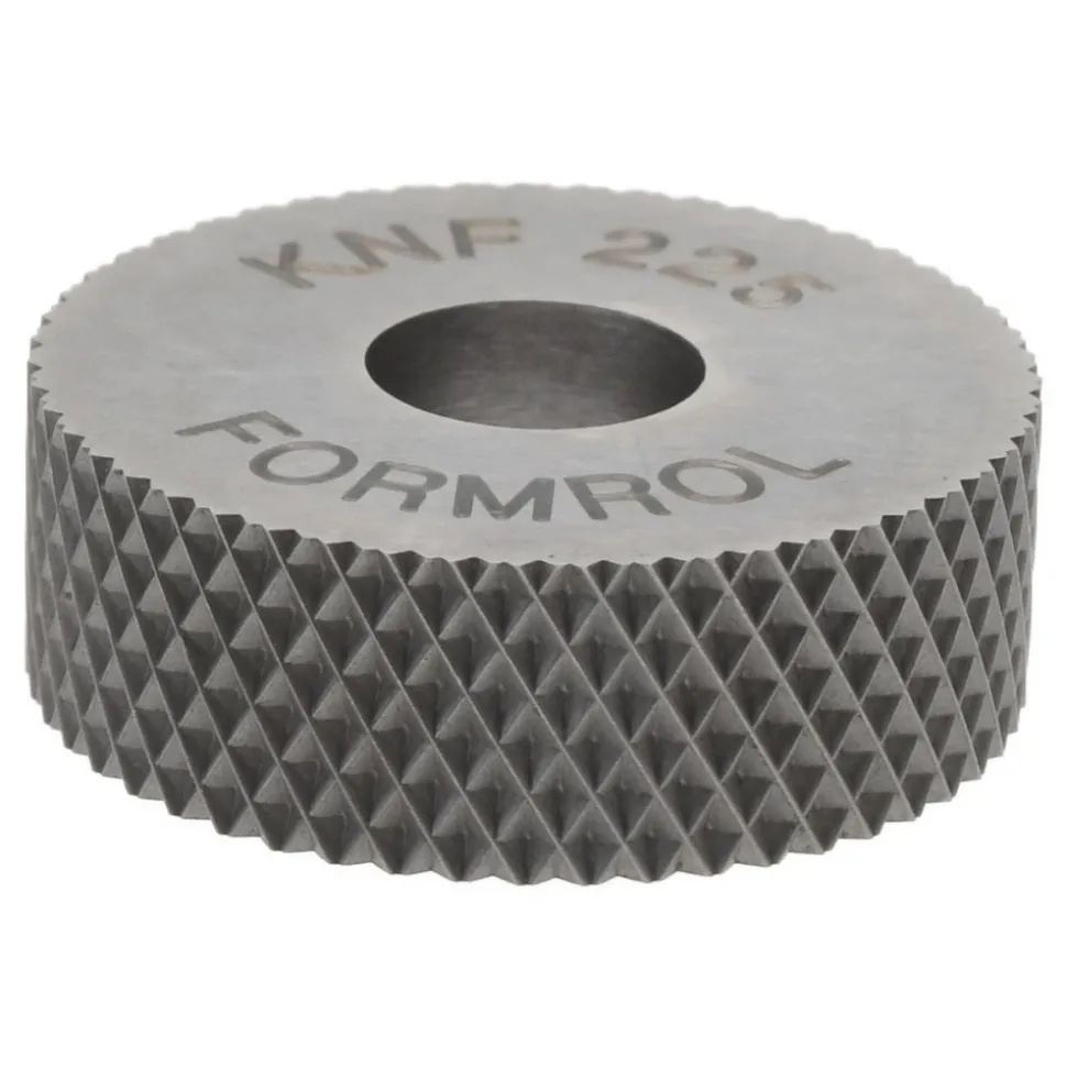 Standard Knurl Wheel: 3/4" Dia, 90 ° Tooth Angle, 25 TPI, Diamond, High Speed Steel