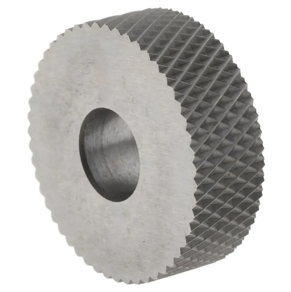 Standard Knurl Wheel: 3/4" Dia, 90 ° Tooth Angle, 25 TPI, Diamond, High Speed Steel