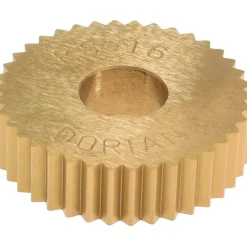 Standard Knurl Wheel: 3/4" Dia, 90 ° Tooth Angle, 16 TPI, Straight, High Speed Steel