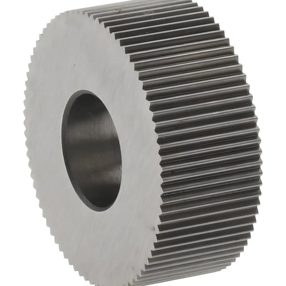 Standard Knurl Wheel: 5/8" Dia, 80 ° Tooth Angle, Straight, High Speed Steel