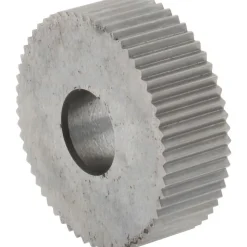 Standard Knurl Wheel: 3/4" Dia, 90 ° Tooth Angle, 25 TPI, Straight, High Speed Steel