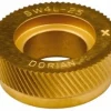 Standard Knurl Wheel: 1" Dia, 90 ° Tooth Angle, 25 TPI, Diagonal, Cobalt
