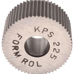 Standard Knurl Wheel: 3/4" Dia, 90 ° Tooth Angle, 25 TPI, Straight, High Speed Steel