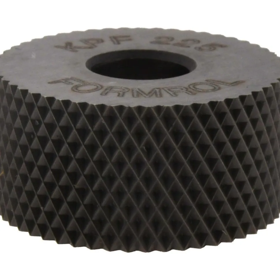 Standard Knurl Wheel: 3/4" Dia, 90 ° Tooth Angle, 25 TPI, Diamond, High Speed Steel