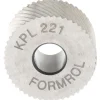 Standard Knurl Wheel: 3/4" Dia, 90 ° Tooth Angle, 21 TPI, Diagonal, High Speed Steel