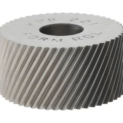 Standard Knurl Wheel: 3/4" Dia, 90 ° Tooth Angle, 21 TPI, Diagonal, High Speed Steel