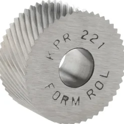 Standard Knurl Wheel: 3/4" Dia, 90 ° Tooth Angle, 21 TPI, Diagonal, High Speed Steel