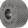 Standard Knurl Wheel: 3/4" Dia, 90 ° Tooth Angle, 25 TPI, Diagonal, High Speed Steel