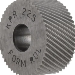 Standard Knurl Wheel: 3/4" Dia, 90 ° Tooth Angle, 25 TPI, Diagonal, High Speed Steel