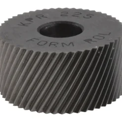 Standard Knurl Wheel: 3/4" Dia, 90 ° Tooth Angle, 25 TPI, Diagonal, High Speed Steel