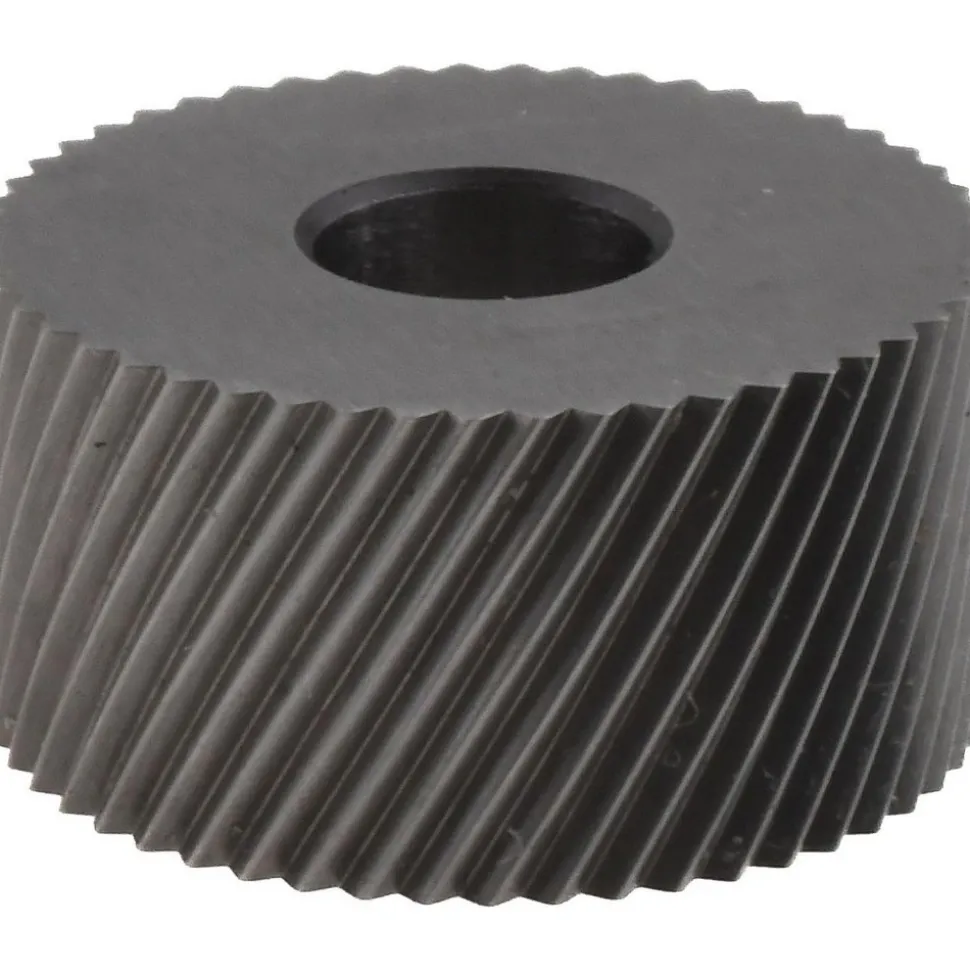 Standard Knurl Wheel: 3/4" Dia, 90 ° Tooth Angle, 25 TPI, Diagonal, High Speed Steel